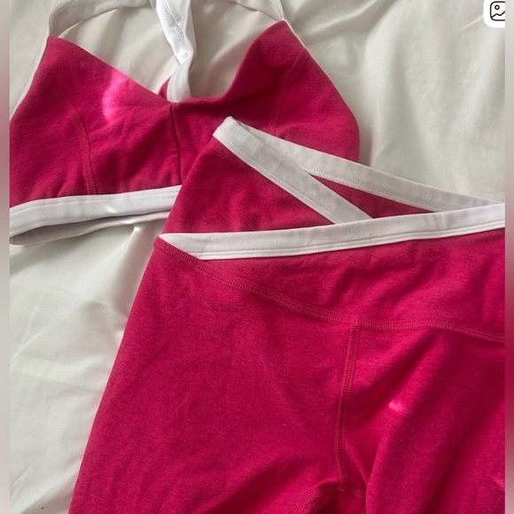 Beyond Yoga Other - Beyond yoga vivid Pink Women's Active Bralette and Legging Set size small